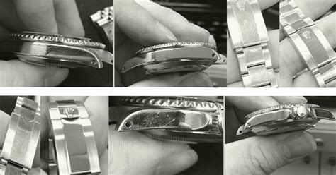 how to remove scratches from rolex band|scratches on rolex bracelet.